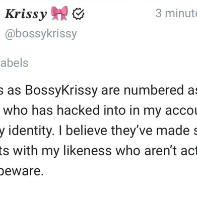 Krissy Leanna 🎀 (bossykrissy) Header Photo Added 2025-04-11